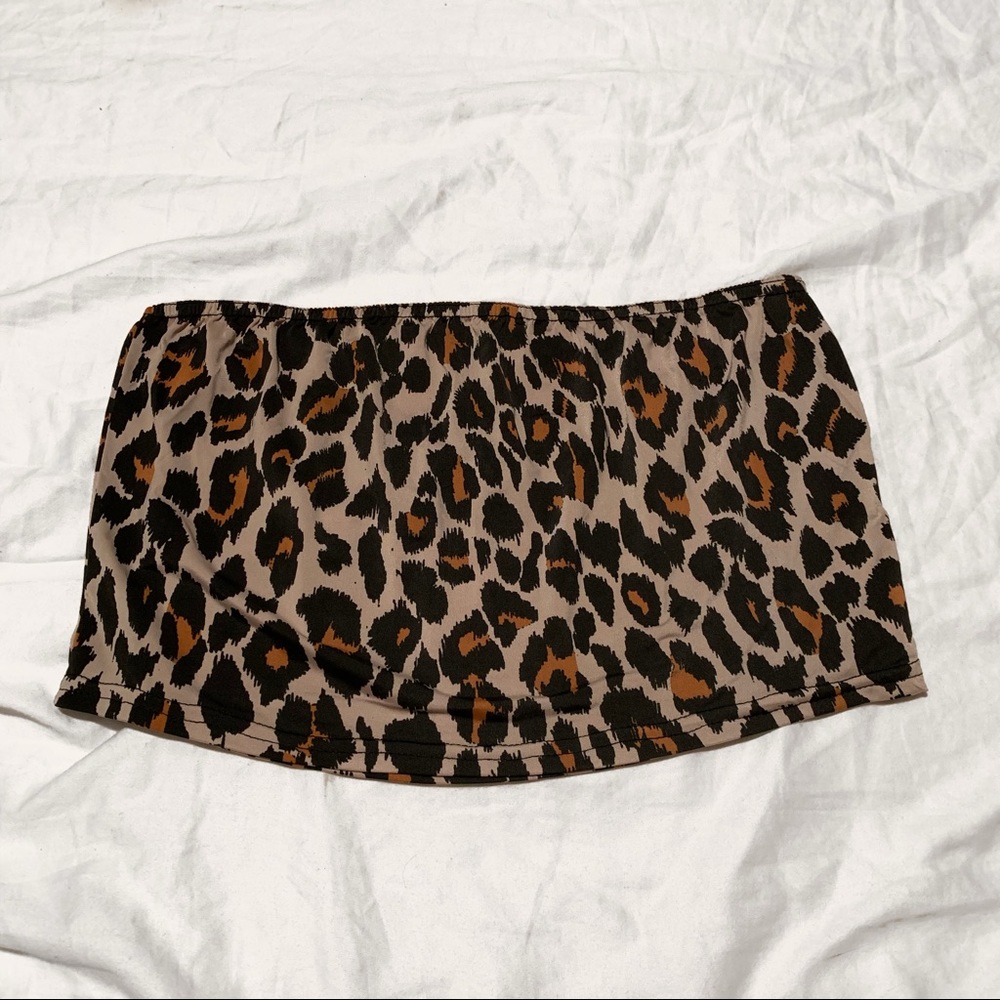 NWT Boohoo Cheetah Tube Top Size US 12